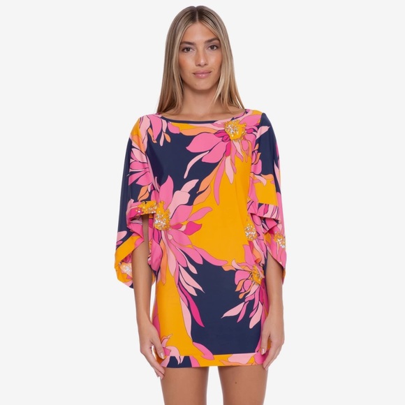 Trina Turk Other - Trina Turk Classic Swim Dress in Breeze Print Knit | NWT Size M